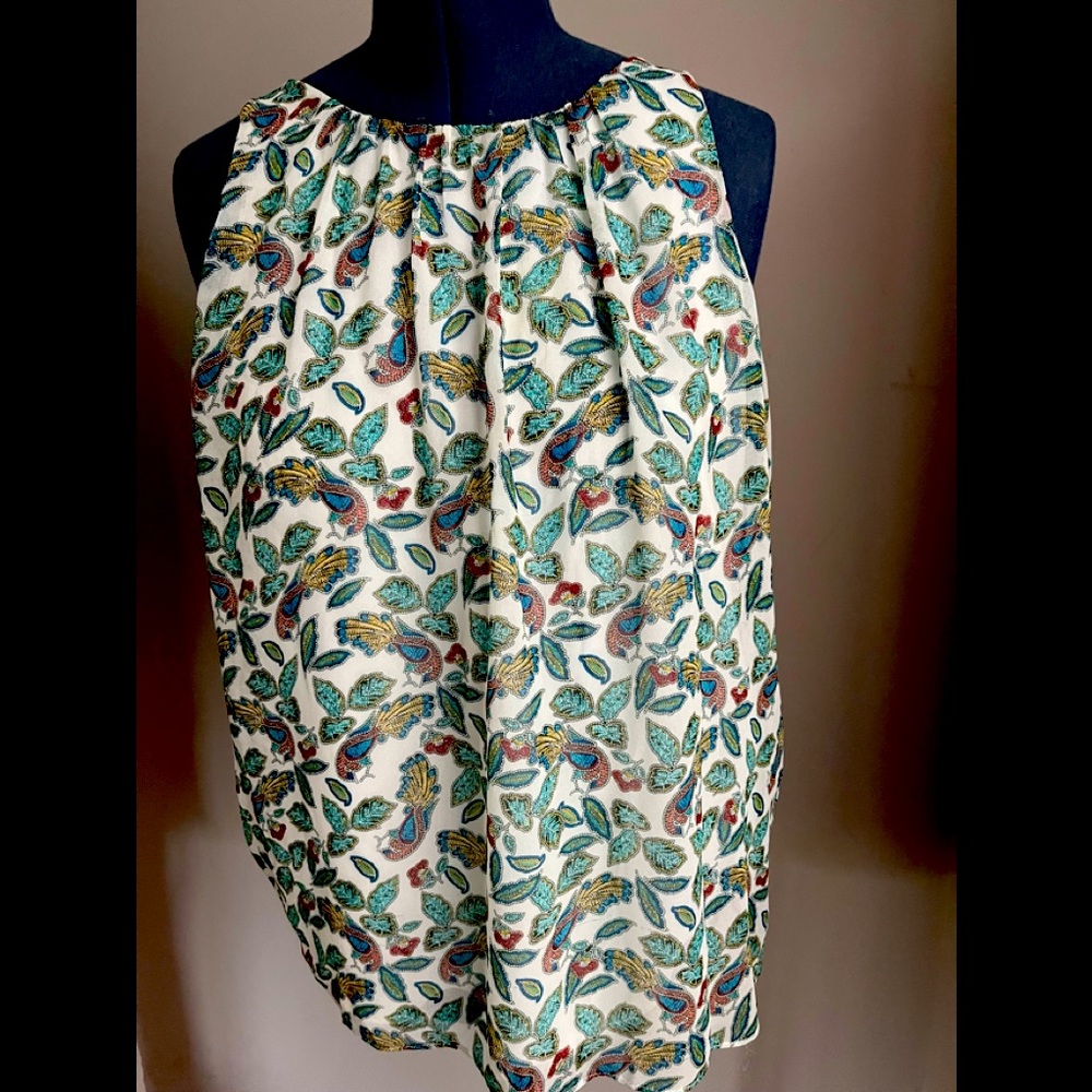 Paisley Sleeveless Dress Top -Medium